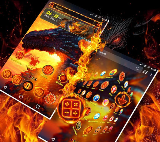 Android application Dragon Launcher Theme screenshort