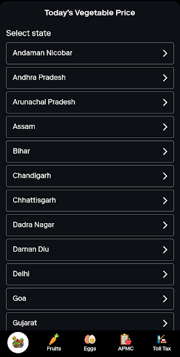 Vegetable Market Price