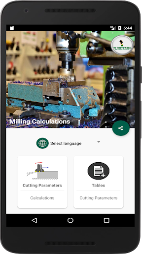 Android application Milling Calculations Pro screenshort