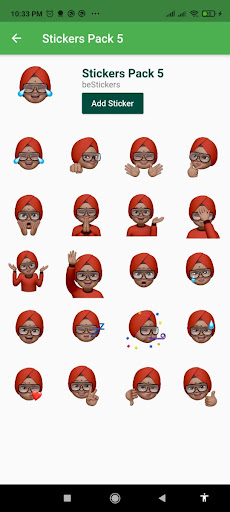 Memoji India Muslim Hijab Stic