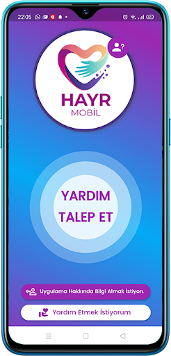 Android application Hayr Mobil İnsanlara Yardım Et screenshort