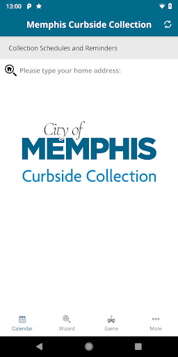 Android application Memphis Curbside Collection screenshort