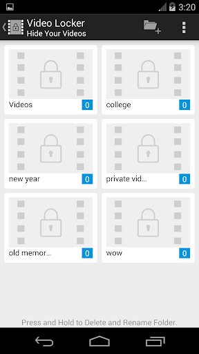 Vid Locker - Hide Videos Screen 2