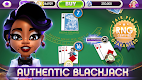 screenshot of myVEGAS BlackJack 21 Card Game
