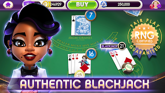 Game screenshot myVEGAS Blackjack 21 - カジノ hack
