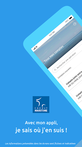 Android application Crédit Maritime screenshort