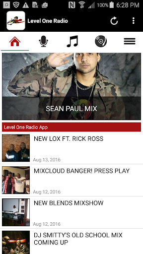 Android application Level One Radio screenshort