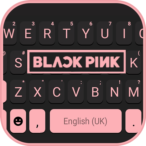 Black Pink Blink Keyboard Back  Icon