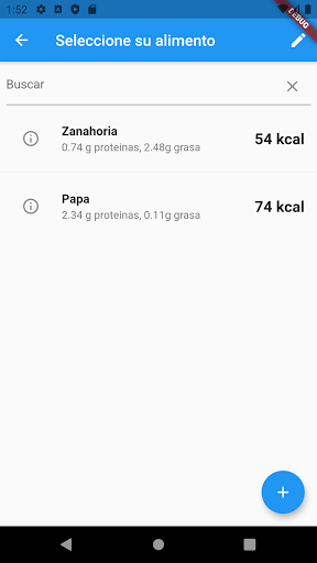 Health log Screen 2