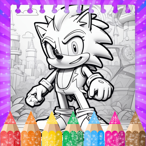 لعبة تلوين سوني - قنفد الازرق