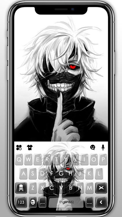 Creepy Mask Man Keyboard Theme - 8.3.0_0201 - (Android)