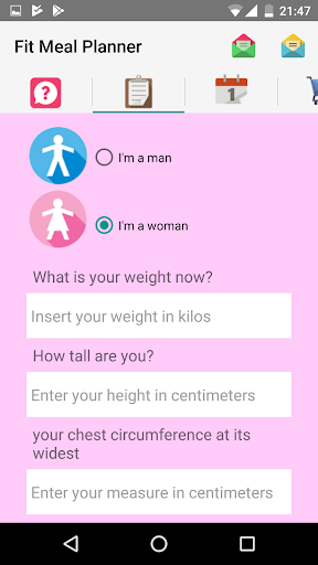 Fit Meal Planner PRO Screen 2