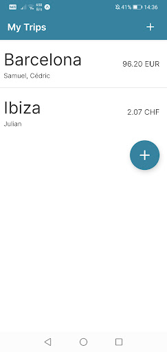 Android application Travelify screenshort