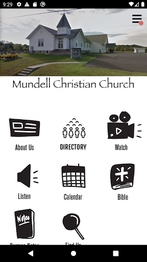 Android application Mundell Christian Church screenshort