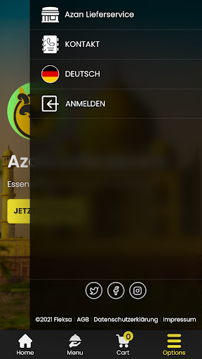 Azan Lieferservice Screen 2