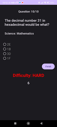 QuizWhiz Screen 2