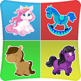 Pony Match Memory Games Kids icon