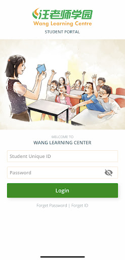 Android application Wang Learning Centre screenshort