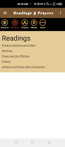 ABreviary Screen 2