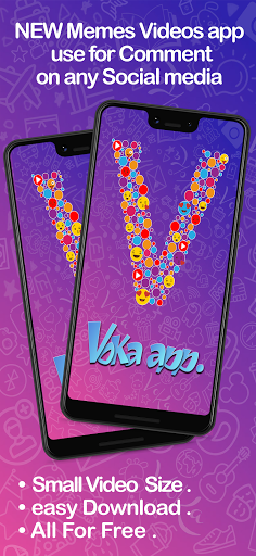 Android application Voka app - memes video app screenshort