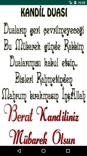 Berat Kandili Mesajları