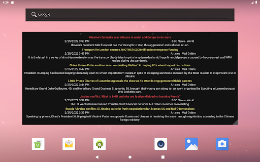 Material RSS - Home Widget