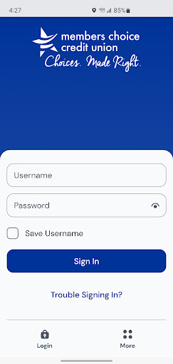 Android application Members Choice FCU screenshort