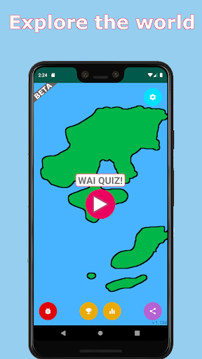 Android application Where Am I? Quiz screenshort
