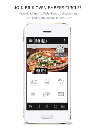 Android application Brik Oven Embers Circle screenshort