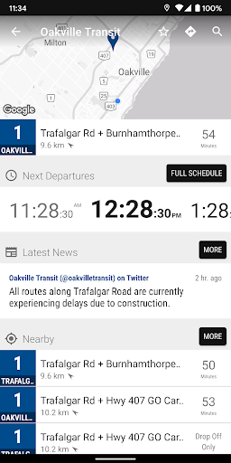 Oakville Transit Bus - MonTra… Screen 2