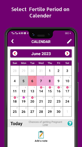 Period Tracker Diary Screen 2