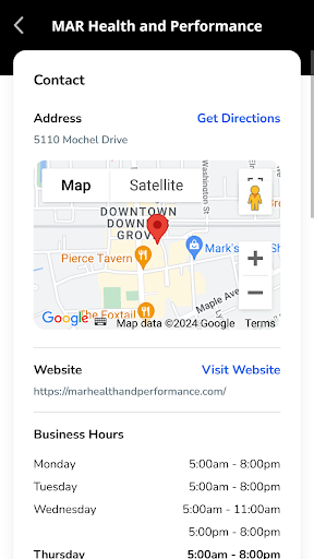 Android application MAR Health and Performance screenshort