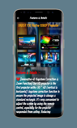 YABER Y30 Projector Guide Screen 2