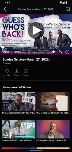 Community Of Hope AME TV Screen 3