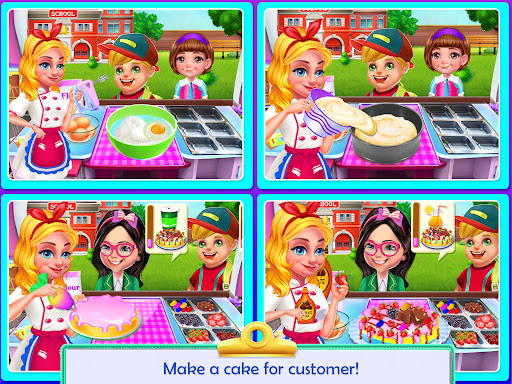 School food truck cooking