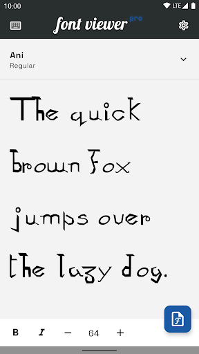 Android application Font Viewer - Preview Fonts screenshort