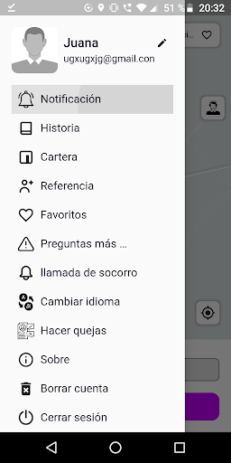 OH GO Rider - Ride Sharing Screen 2