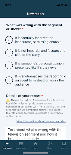 MurdochWatch Screen 3
