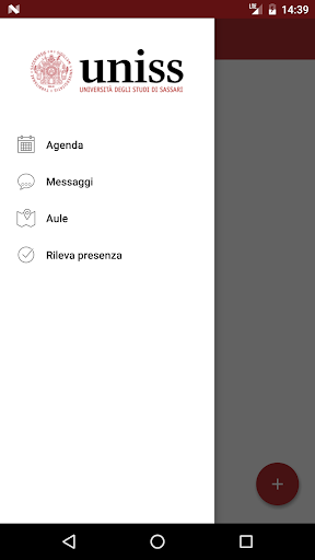 Android application Uniss.Orario screenshort