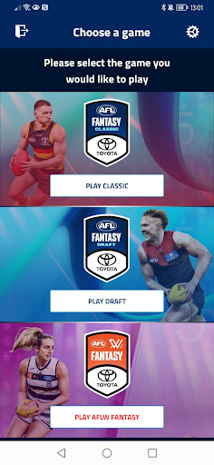 Android application AFL FANTASY screenshort