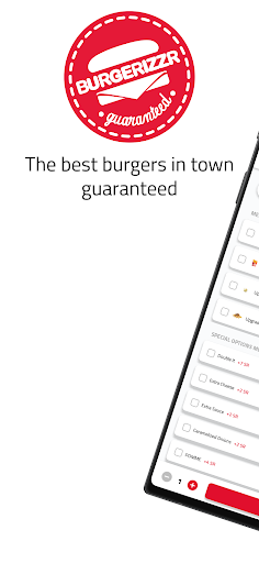 Android application BURGERIZZR screenshort