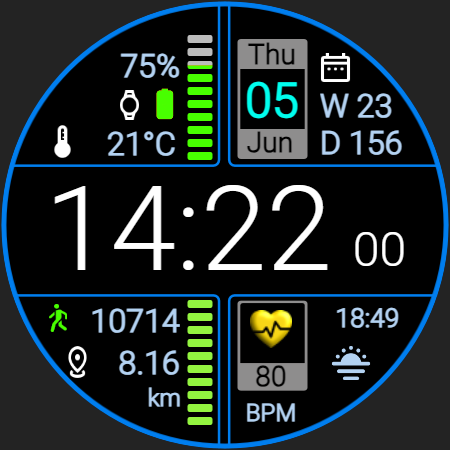 Iris508 Digital Watch Face screenshot 26