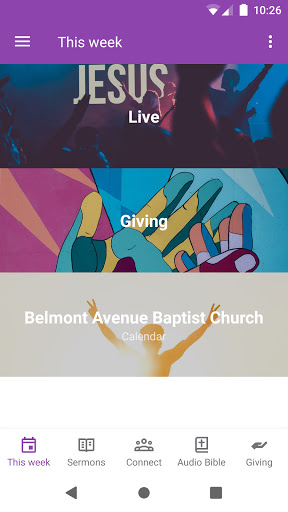Android application Belmont Ave Baptist Church LA screenshort