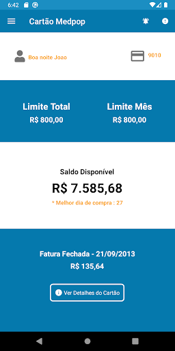 Cartão Medpop Screen 3