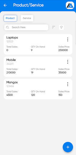 Magnet App: Invoice & Account Screen 2