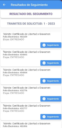 Android application CONSULTAS INSEJUPY screenshort