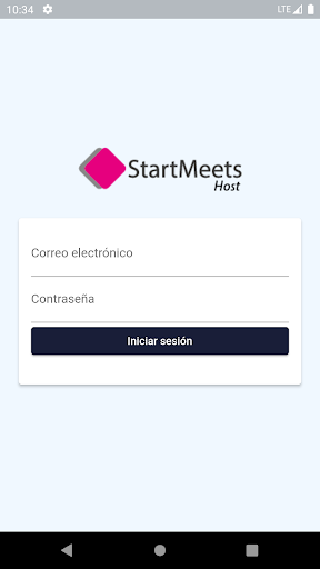 Android application StartMeets Host screenshort