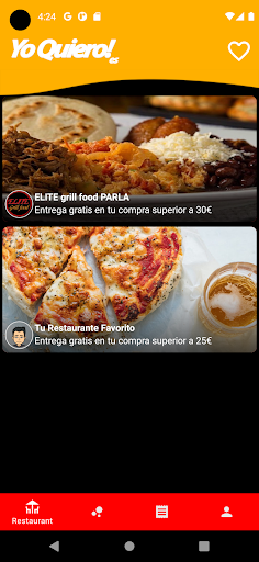 Android application Yo Quiero! screenshort