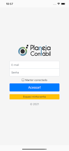 Android application Planeja Contábil screenshort