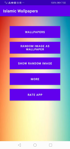 Android application Islamic Wallpapers screenshort